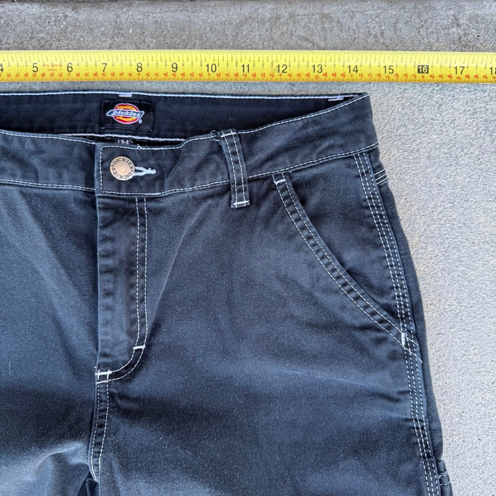 Dickies Women Black Carpenter Pants 27R - Picture 10 of 12